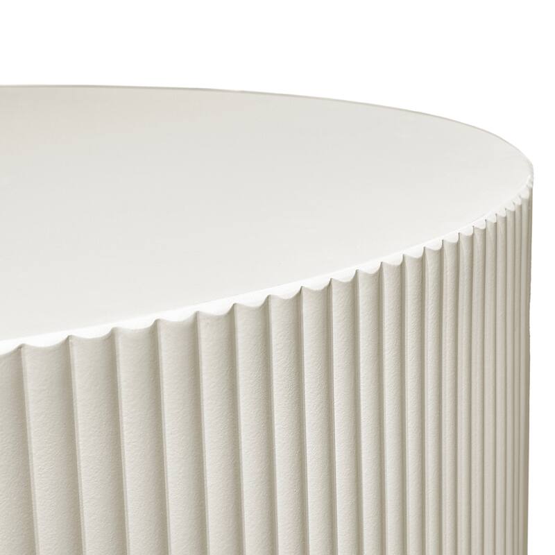 35.83" Stylish and Minimalist Wave Stripe Coffee Table