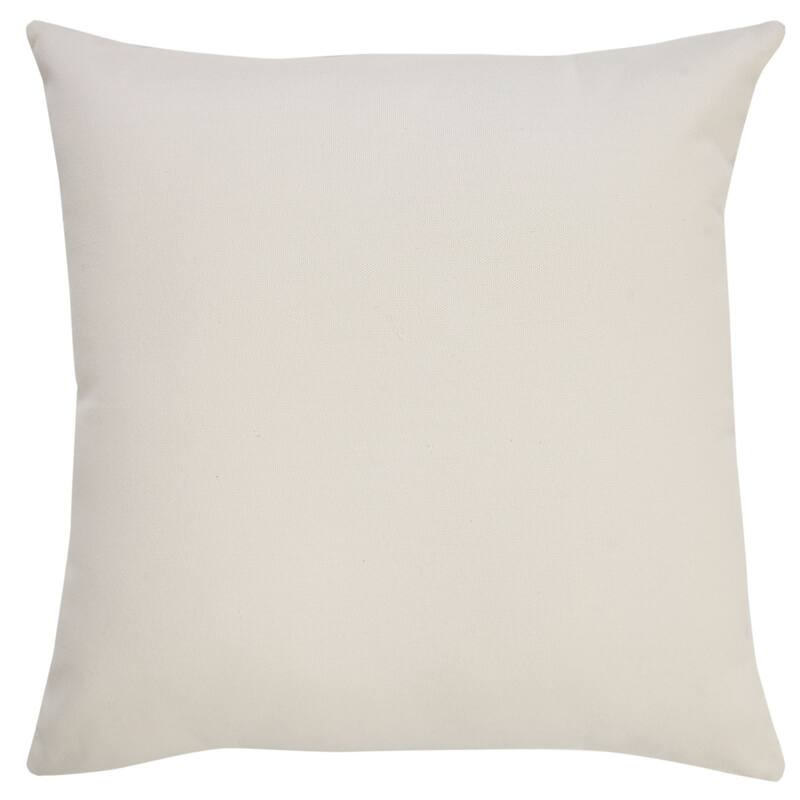 20" Yellow and White Striped Pattern Outdoor Square Throw Pillow