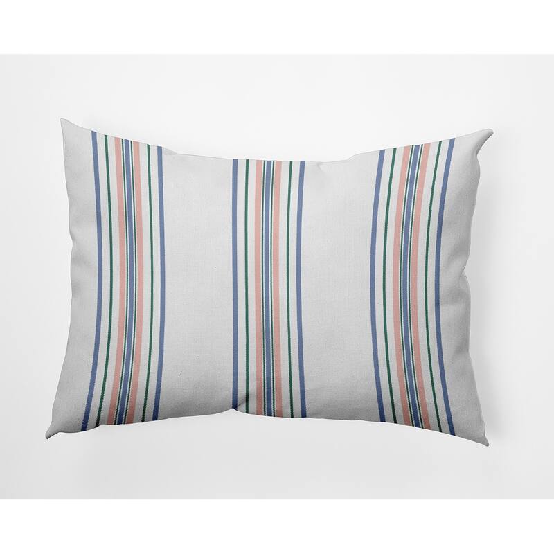 Smart Stripes Indoor/Outdoor Throw Pillow - Cornflower - 14" x 20"