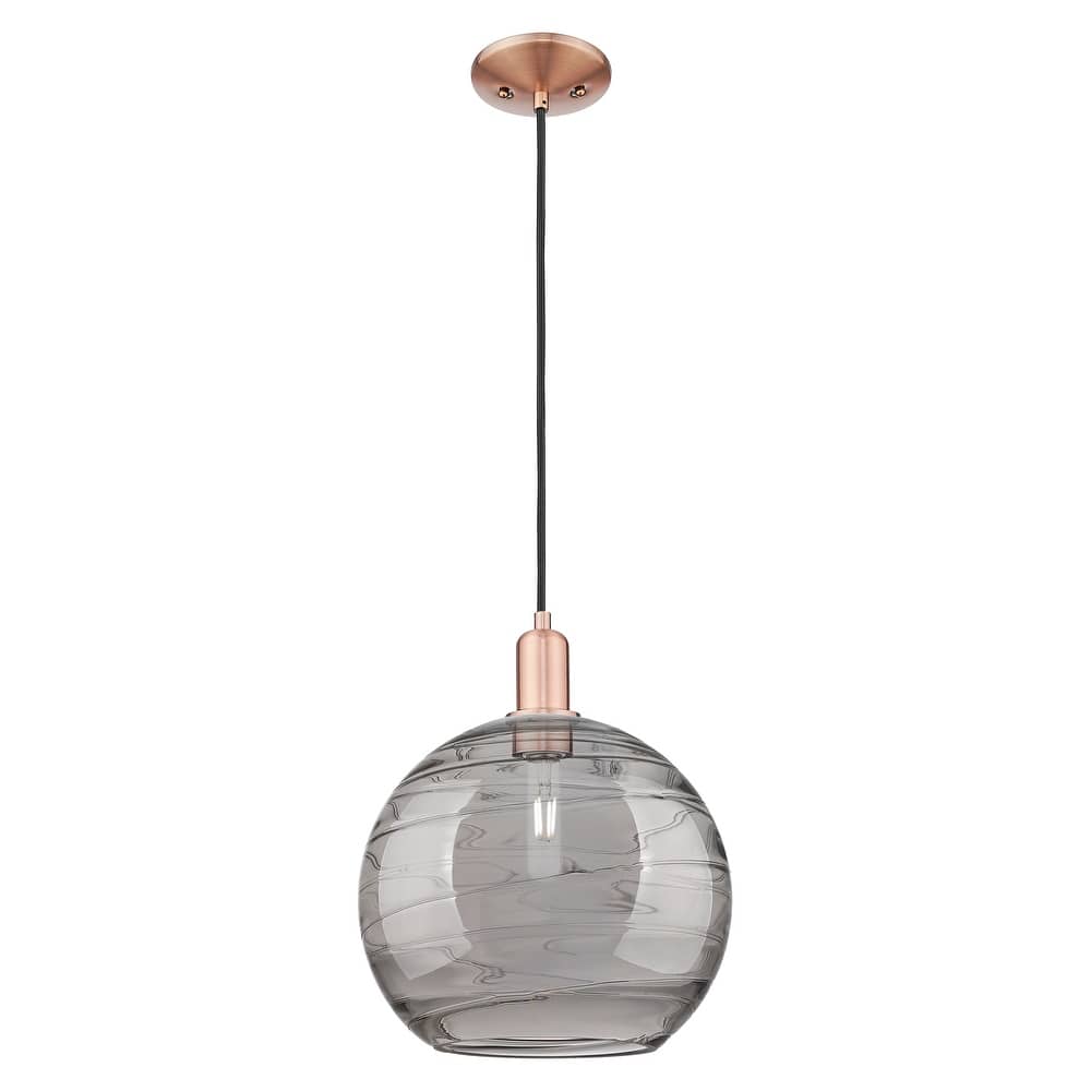 Innovations Lighting Endless Possibilities Arcadia - Athens Deco Swirl - 1 Light 12" Cord Hung Mini Pendant