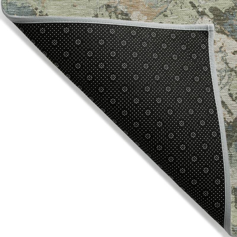 HomeRoots Floral Transitional Rectangle Outdoor Rug