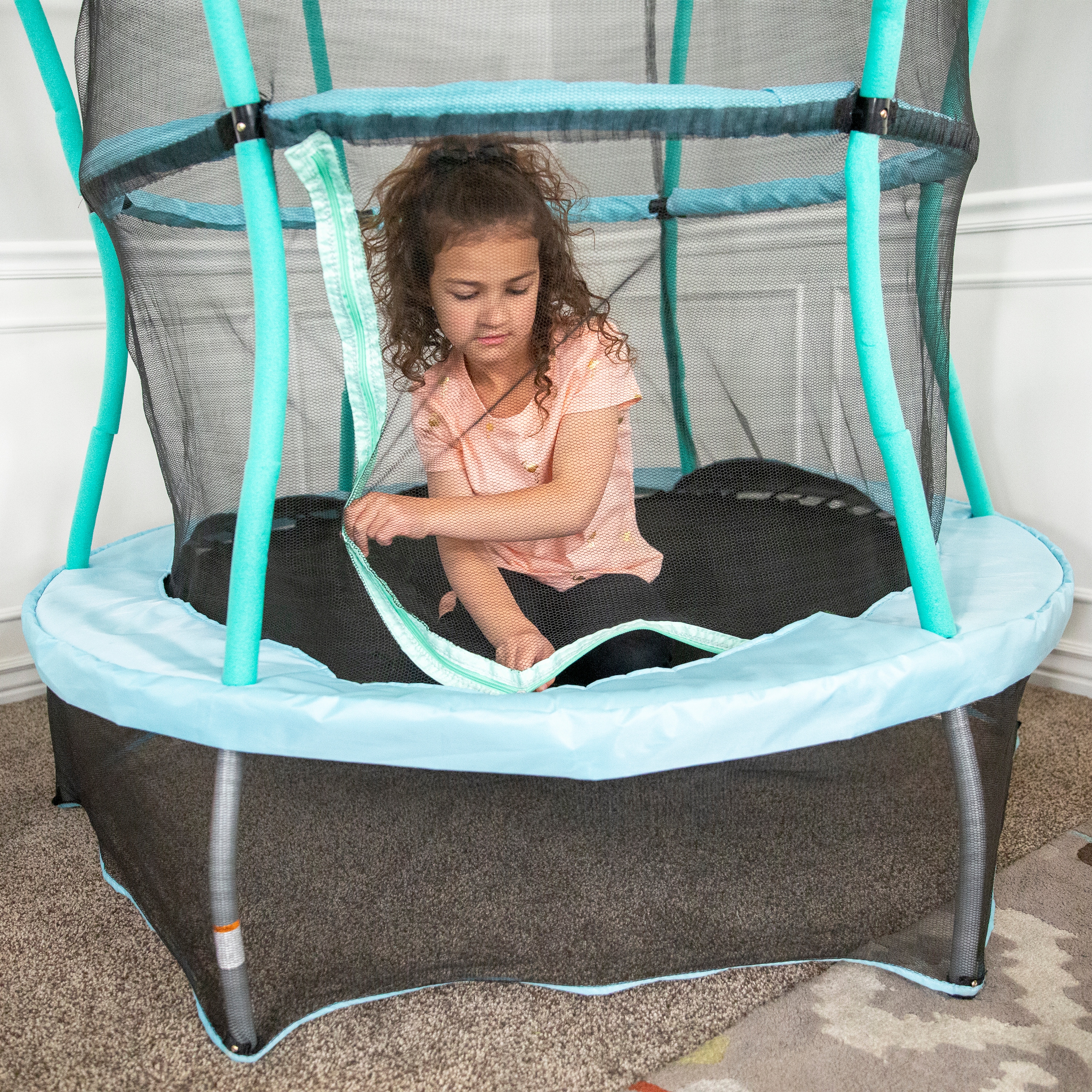 Bouncer on sale with enclosure
