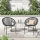 preview thumbnail 2 of 31, Corvus Sarcelles Woven Wicker Indoor/Outdoor Chairs (Set of 2)