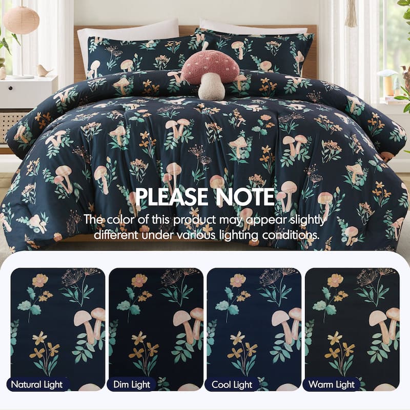 Intelligent Design Brynn Mushroom Garden Comforter Set