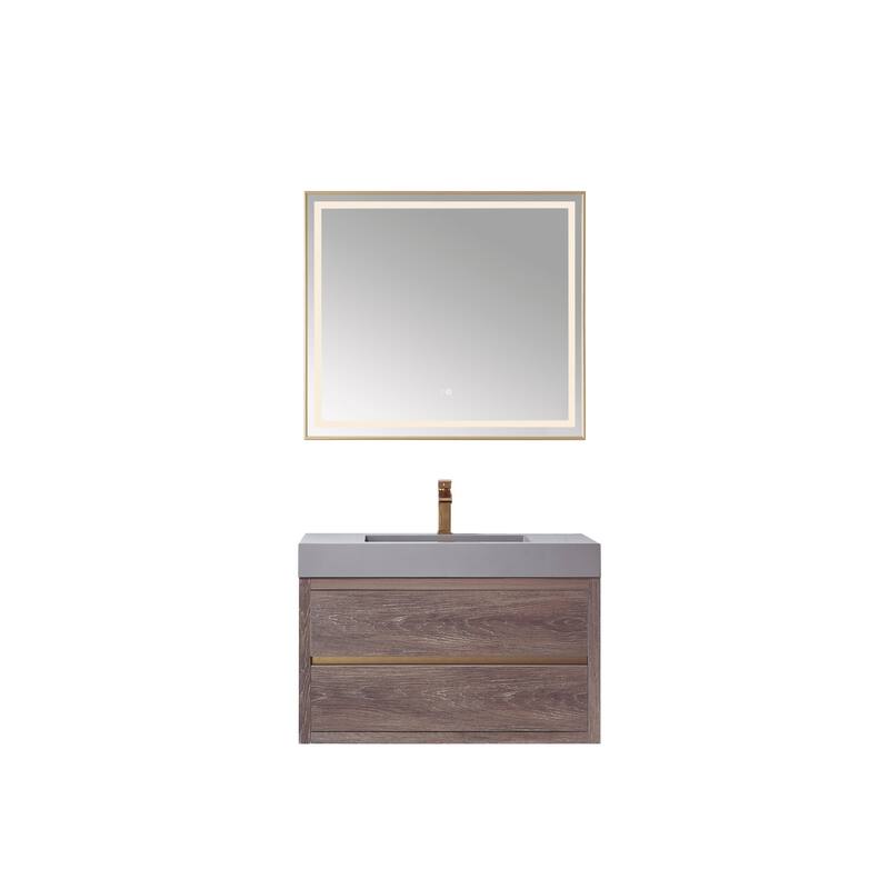 Miseno MV703136 Palencia 36" Wall Mounted Single Basin Vanity Set with