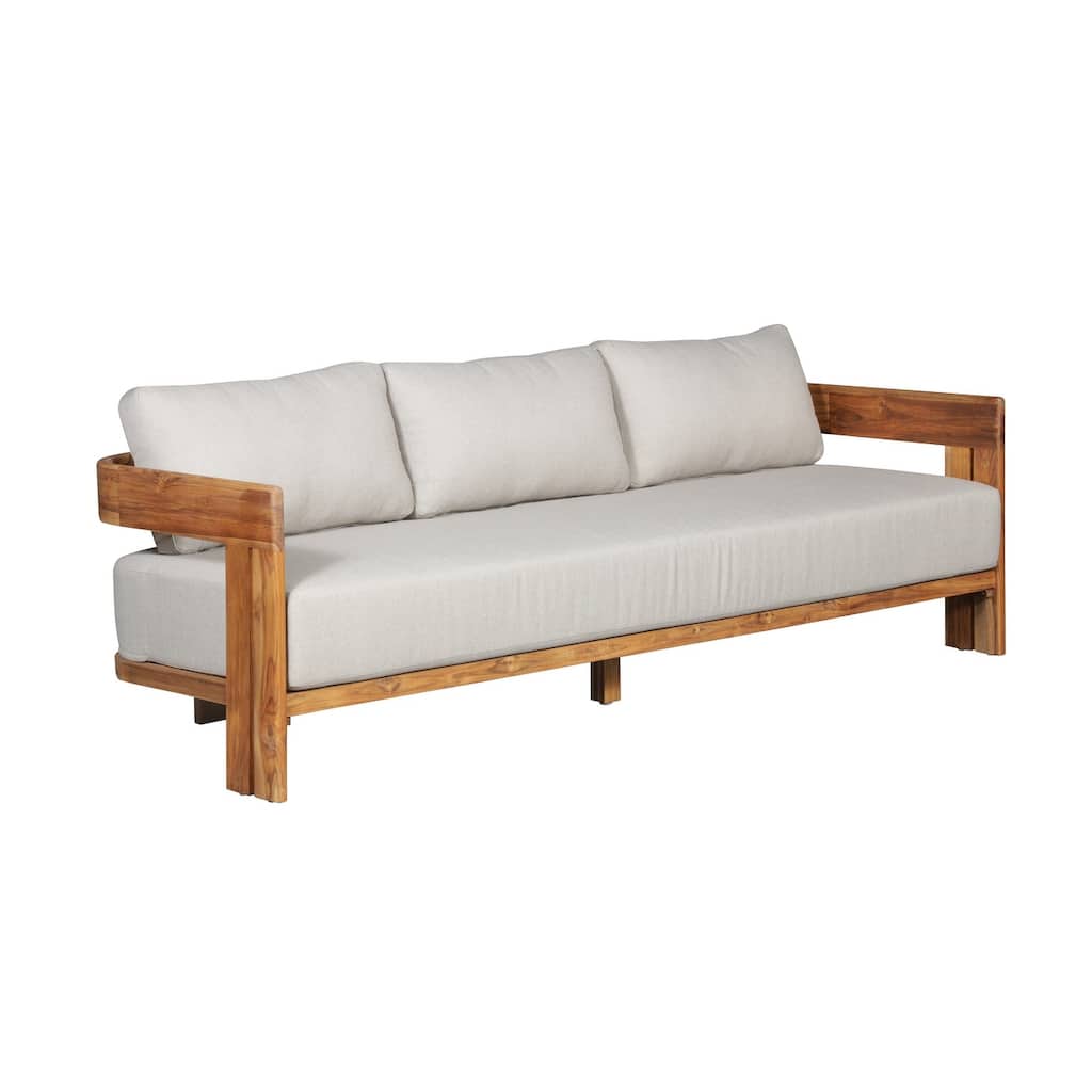 Paradiso Outdoor Solid Teak Wood Sofa