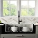 preview thumbnail 15 of 74, Karran 33" Top Mount Double Equal Bowl Quartz Kitchen Sink Kit - 33" x 22" x 9"