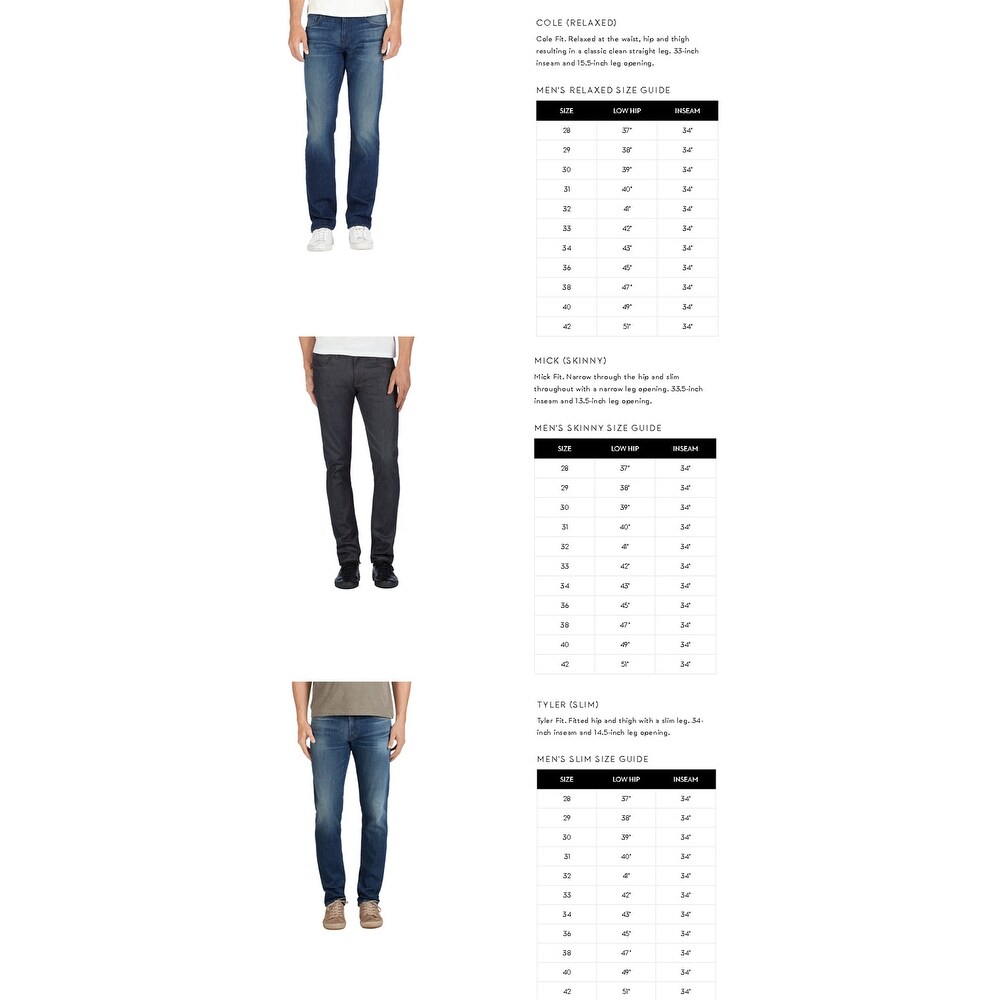 j brand size guide