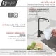 preview thumbnail 9 of 9, STYLISH Matte Black Single Handle Pull Down Kitchen Faucet with Cold Water Tap