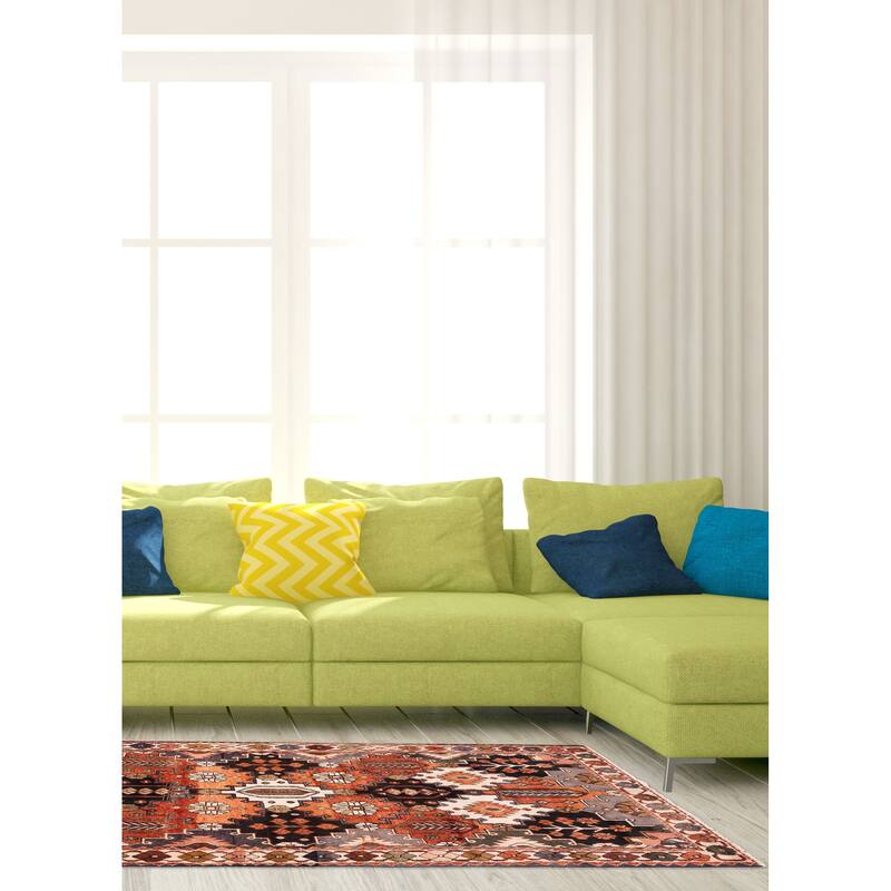 ECARPETGALLERY Hand-knotted Konya Anatolian Copper Wool Rug - 5'7 x 9'2