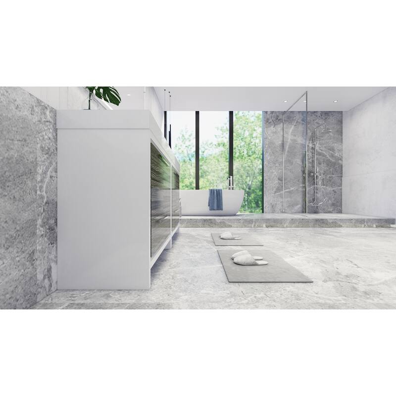 Dove 72'' Freestanding Vanity with Double Reinforced Acrylic Sink
