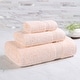 preview thumbnail 129 of 140, Superior Heritage Egyptian Cotton Absorbent 3-Piece Towel Set Peach