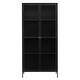 preview thumbnail 13 of 18, Rye Studio Brianne Metal & Glass 75" Display Cabinet
