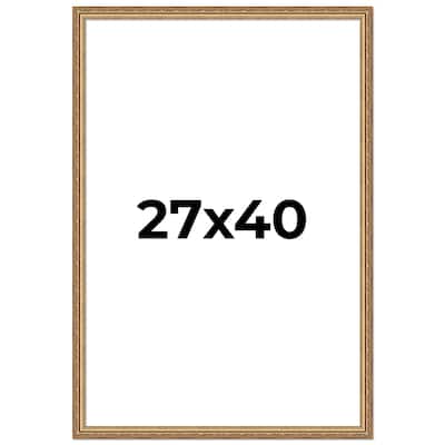 27x40 Frame Red Solid Wood Picture Frame Width 1.75 Inches | Interior Frame Depth 1 13/16 Inches