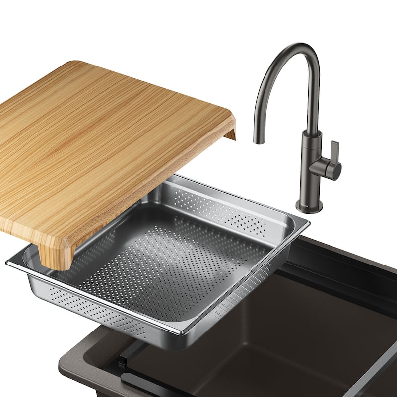 Blanco 443330 Inteos 45" Undermount Single Basin Granite Composite