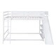 preview thumbnail 23 of 28, Full Over Full Bunk Bed with Ladder, Slide, and Shelves in Grey, Perfect for Maximizing Space and Ensuring Safety for Kids