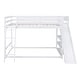 preview thumbnail 23 of 28, Full Over Full Bunk Bed with Storage Racks, Ladder & Slide - Fun for Kids