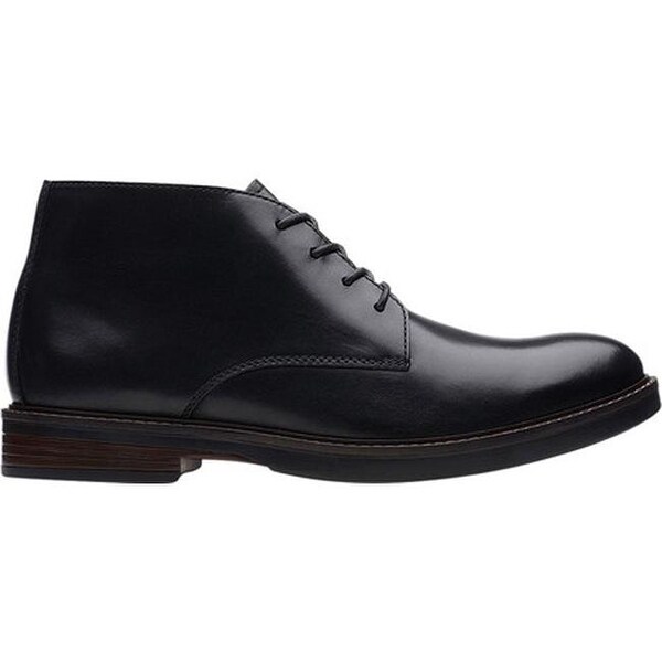 clarks mens black chukka boots