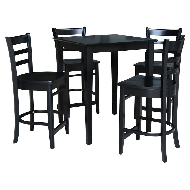 30" x 30" Gathering Height Table with 4 Stools - 5 Piece Set