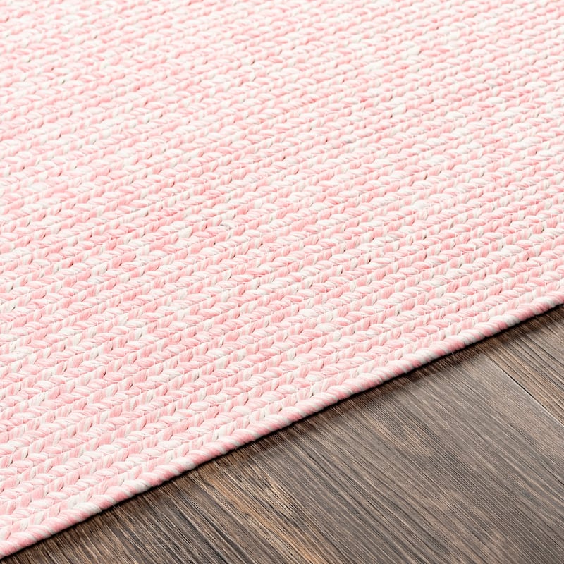 Livabliss Sharrah Indoor/ Outdoor Solid Braided Area Rug