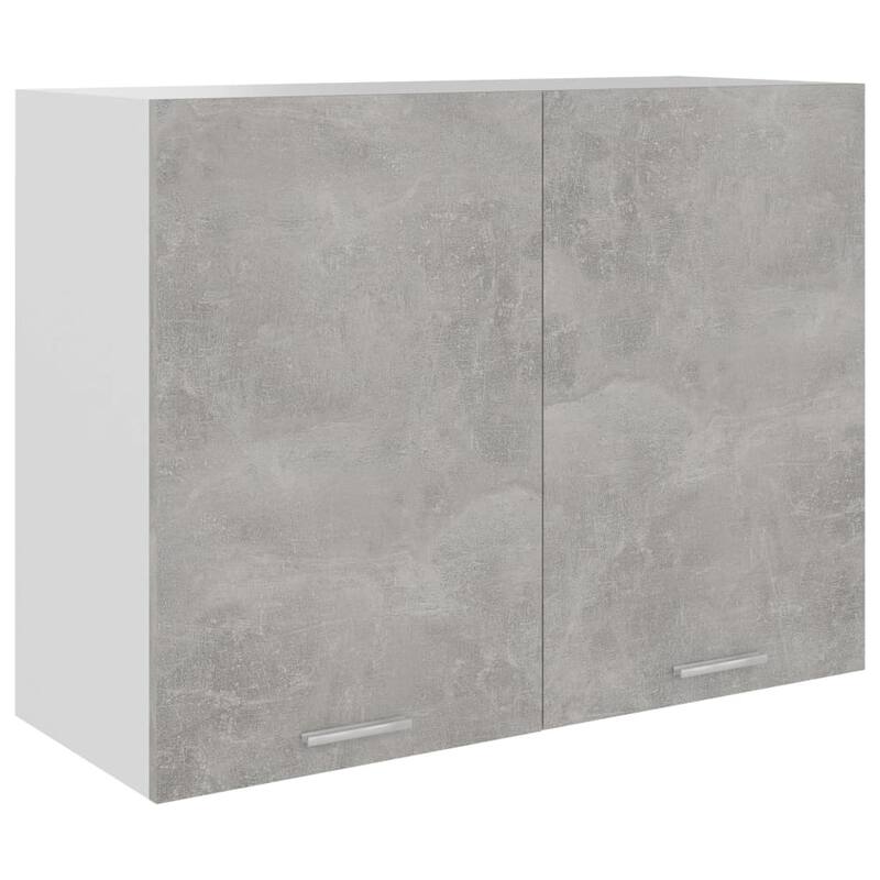 vidaXL Kitchen Cabinet Storage Cupboard Under Sink Organizer Engineered Wood - 31.5"x12.2"x23.6" - Concrete gray