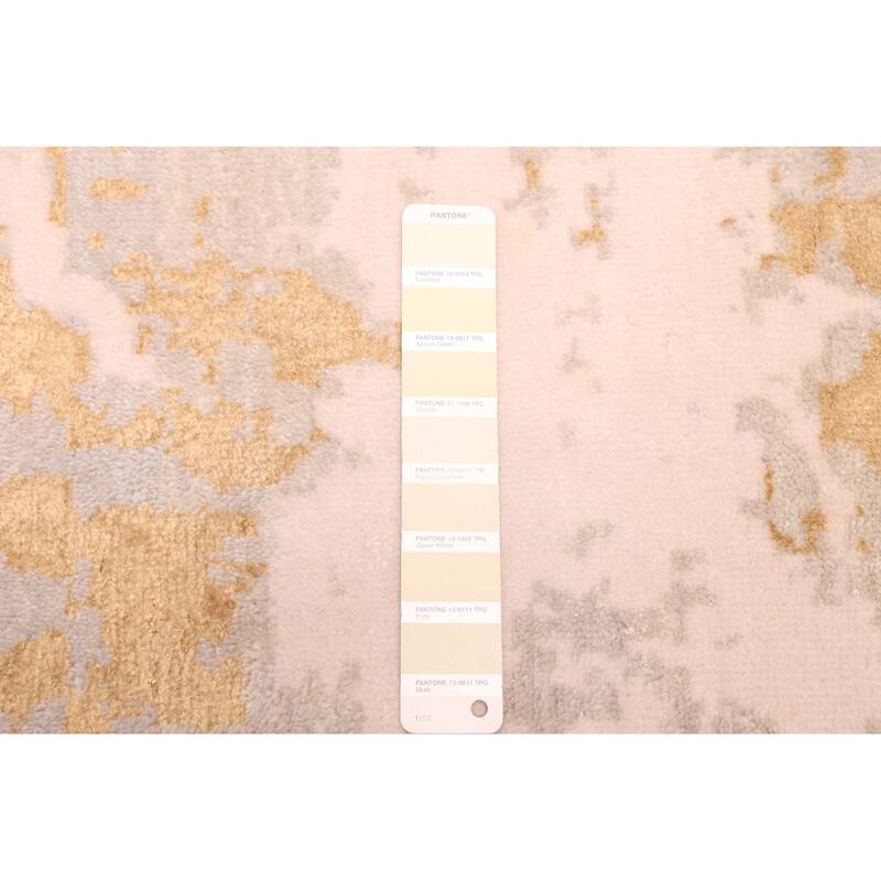 ECARPETGALLERY Hand-knotted Legacy Ivory Silk, Wool Rug - 9'11 x 13'9