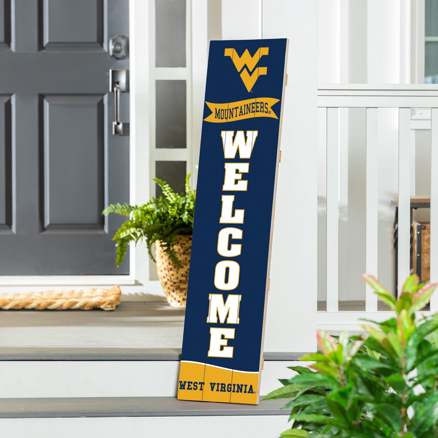 47" Porch Leaner Welcome Wall Sign, West Virginia University