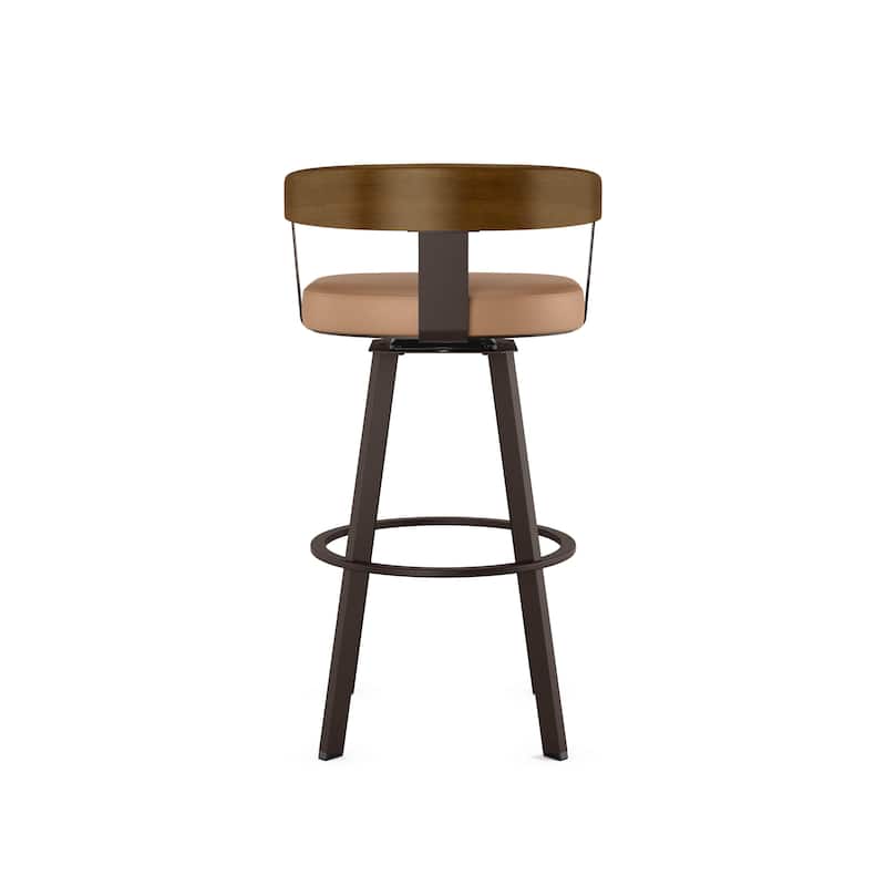 Amisco Lars Swivel Counter and Bar Stool