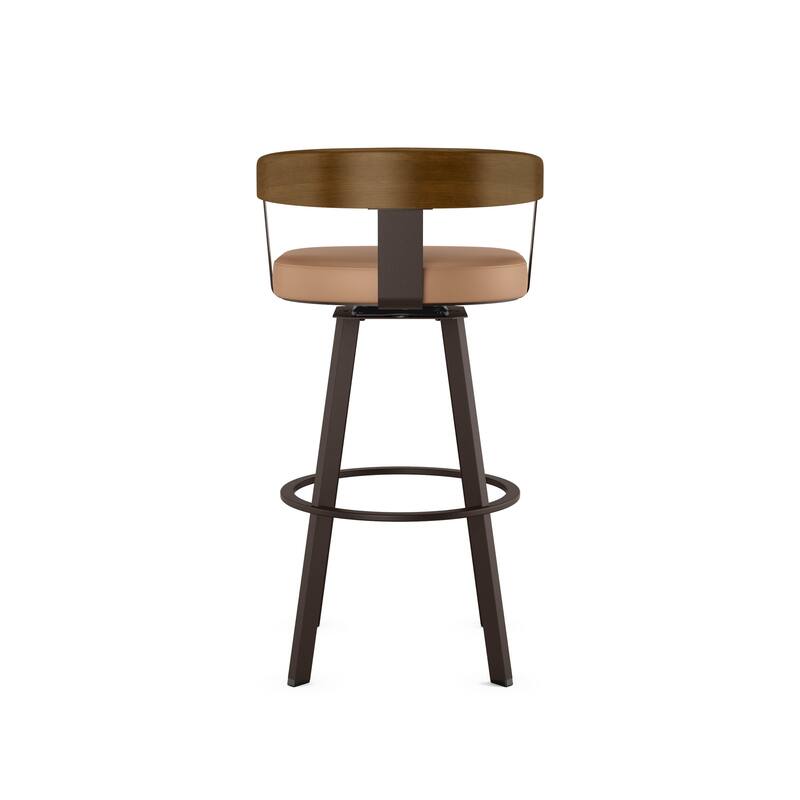Amisco Lars Swivel Counter and Bar Stool
