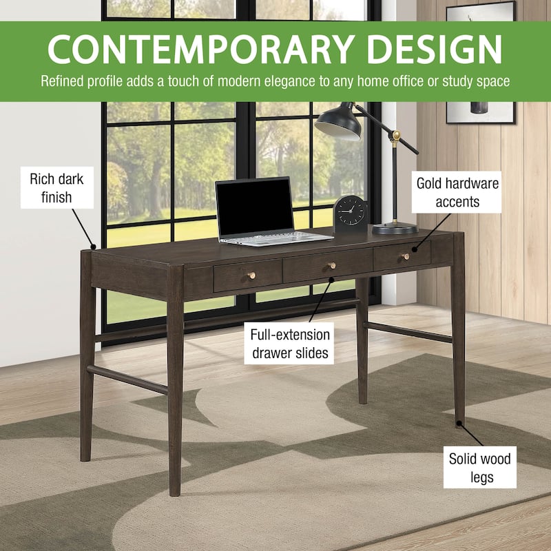 Wembley Writing Desk - Burnt Ash