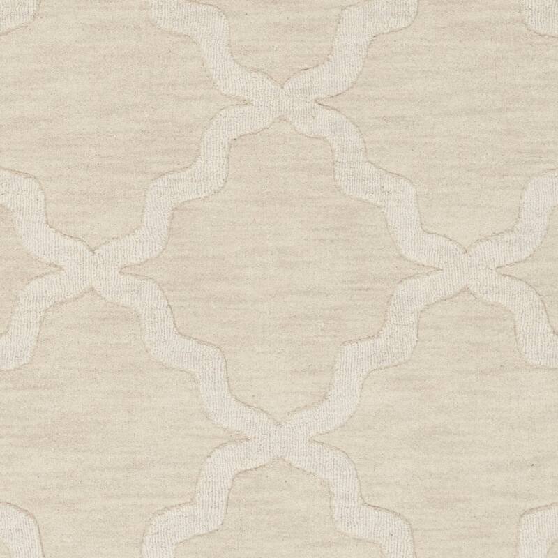 Hand-Tufted Amy Tone-on-Tone Lattice Wool Area Rug