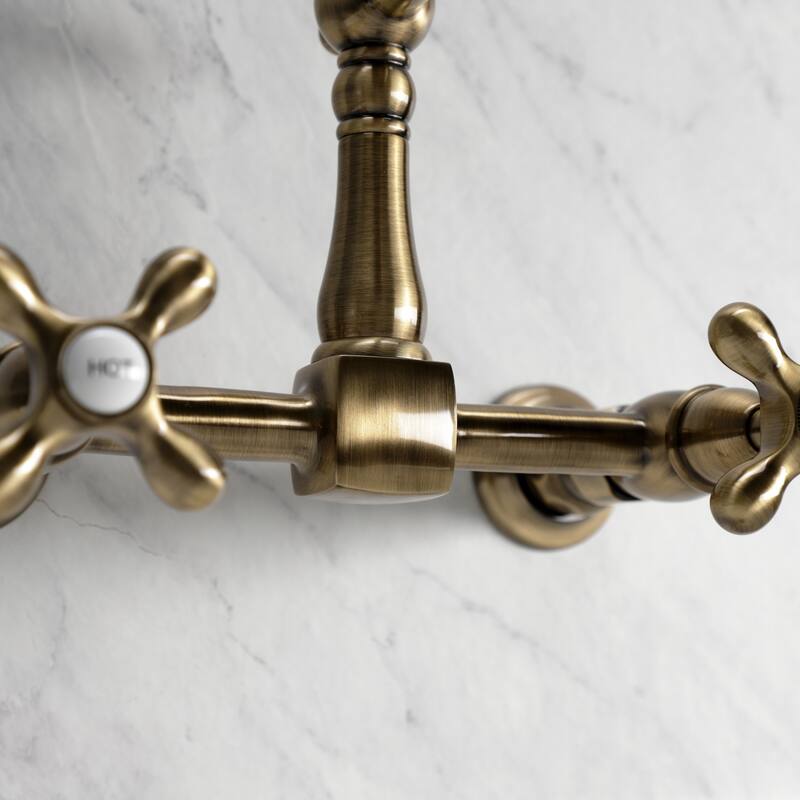 Heritage Two-Handle Wall Mount Kitchen Faucet