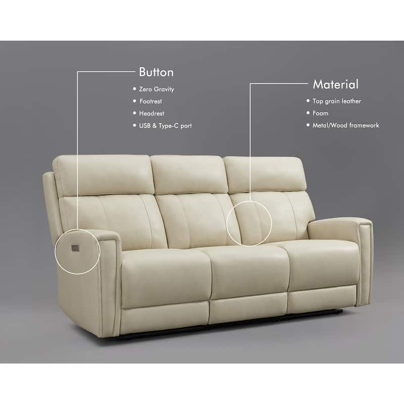 154'' W 5-Seat Power Sofa set with Zero Gravity, Adjustable Headrest and USB&Type-C Ports