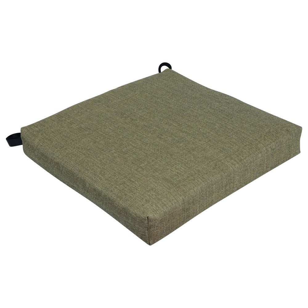 20-inch by 19-inch Premium Woven Olefin Indoor/Outdoor Chair Cushion - 20 x 19