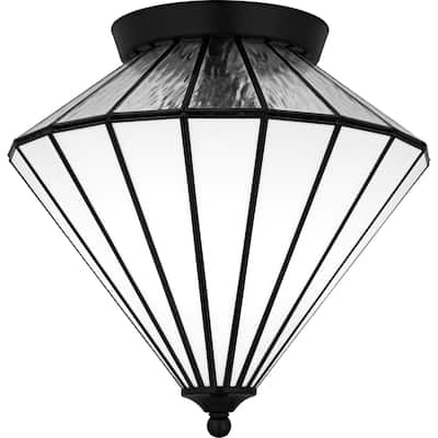 Liam 3-Light Matte Black Flush Mount