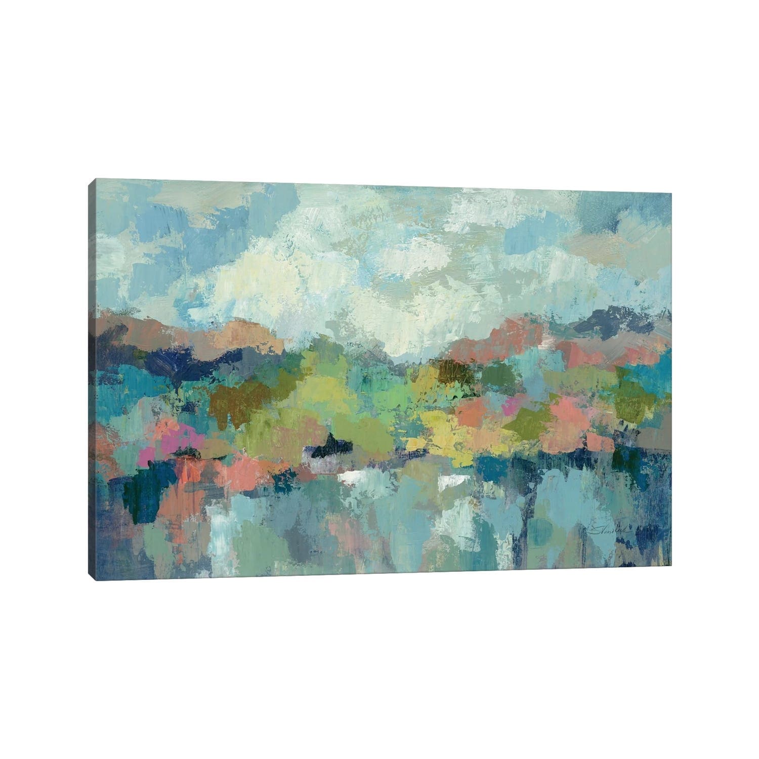 iCanvas "Abstract Lakeside" by Silvia Vassileva Canvas Print
