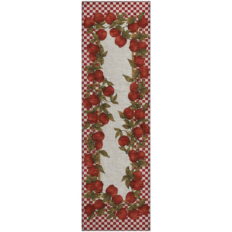 Premium Washable Super Soft Apple Border Mayfield Rug