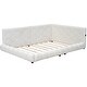 preview thumbnail 17 of 18, Upholstered Floor Platform Bed Frame with USB Ports and LED,Full Size聽