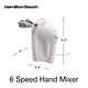 preview thumbnail 9 of 7, Hamilton Beach 6 Speed Hand Mixer with Easy Clean Beaters