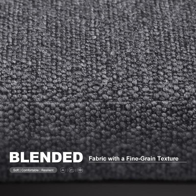 PURPLE LEAF Caesar Outdoor Dining Set Aluminum Luxury Patio Furniture with Olifen Removable Thick Cushion and Pillow-Grey - N/A