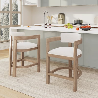 Maribel Upholstered Counter Stools (Set of 2) by Christopher Knight Home