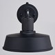 preview thumbnail 11 of 11, VAXCEL Hammond 1-Light Matte Black and White Dusk to Dawn Sensor Industrial Outdoor Wall Sconce, Durable Steel Shade, LED