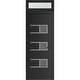 preview thumbnail 5 of 35, VDOMDOORS Manux 8933 | Front Door Exterior Door | Steel | Frame & Hardware Included | 18x80, Matte Black Entry Door Silver - W32+12xH80