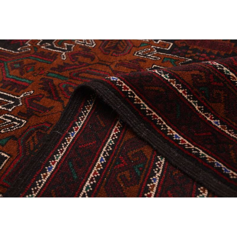 ECARPETGALLERY Hand-knotted Teimani Black Wool Rug - 3'7 x 6'5