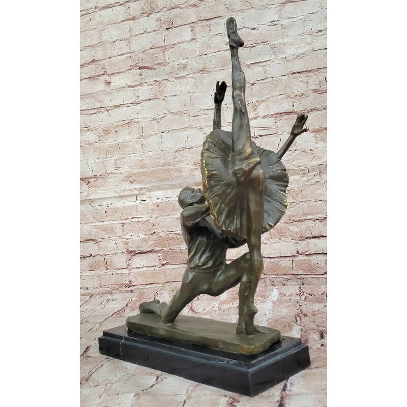 Bronze Ballet Dancers Statue - Elegant Dance Sculpture Decor By Vitaleh