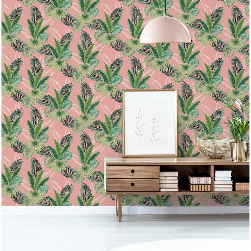 Arthouse Miami Navy Palms Wallpaper