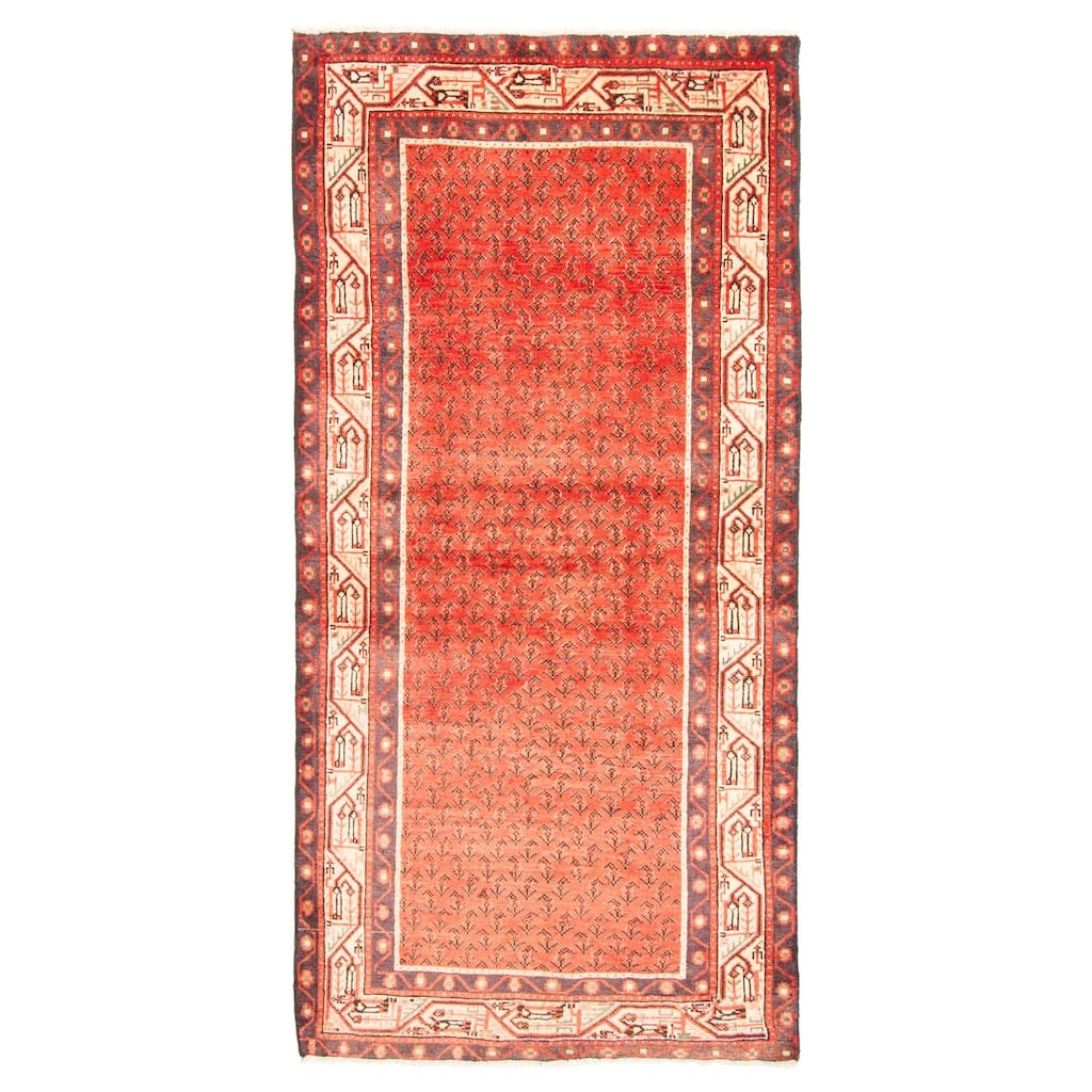 ECARPETGALLERY Hand-knotted Andelz Red Wool Rug - 3'3 x 6'9