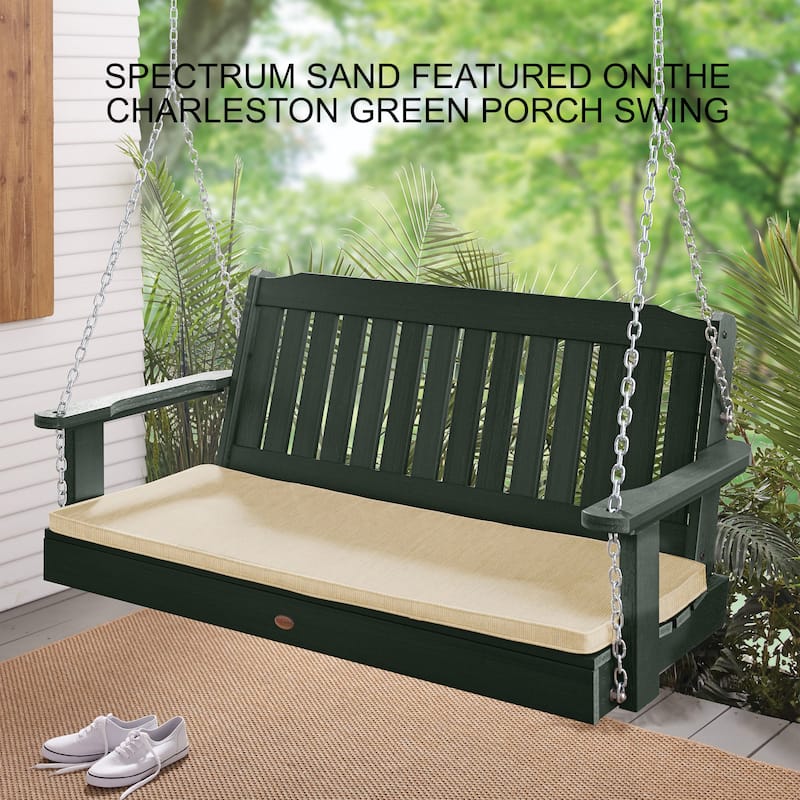 Highwood Sunbrella Corded Outdoor Porch Swing Cushion - 47 in w x 18 in d