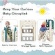 preview thumbnail 6 of 6, 7-in-1 Kids Slide Playset Climbing Crawling Playhouse With Slide Basketball Hoop Ring Toss Tunnel For Boys Girls Birthday - Red