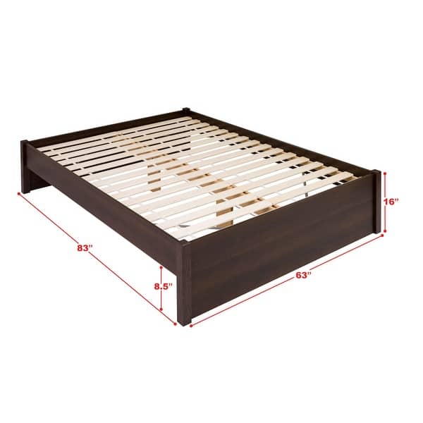 Shop Prepac Queen Select 4 Post Platform Bed With Optional Drawers